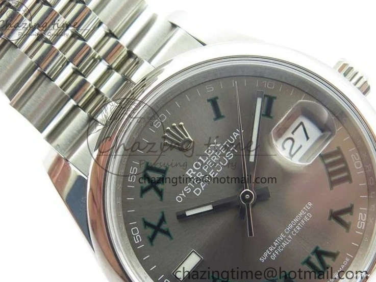 MiroTime 0420 Durable DateJust 36 SS 126200 BP Maker 1:1 Best Edition Gray Roman Dial on Jubilee Bracelet 2530